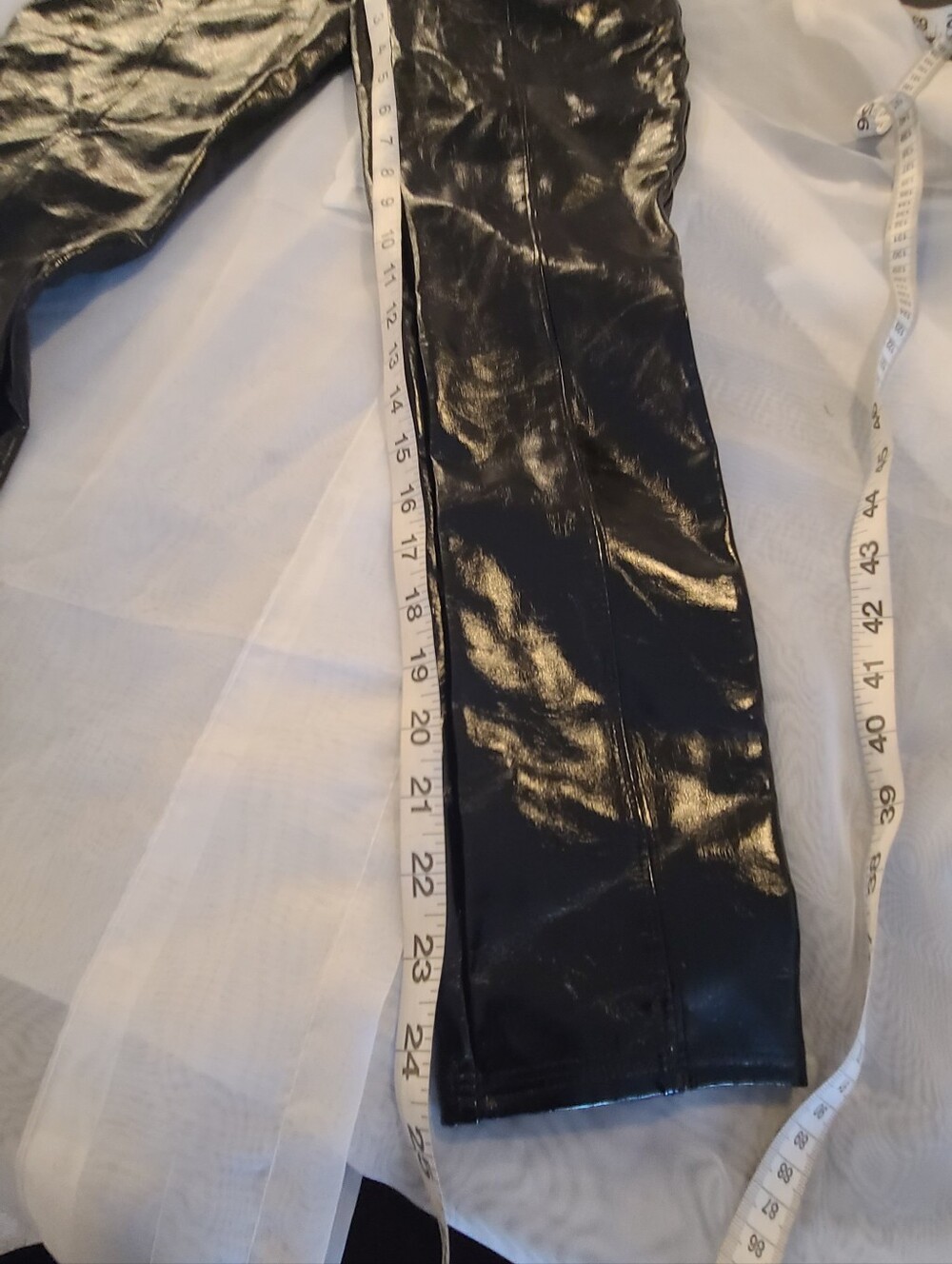 NWT Spanx High-Waist Black Faux Leather Leggings, Small - Picture 10 of 12